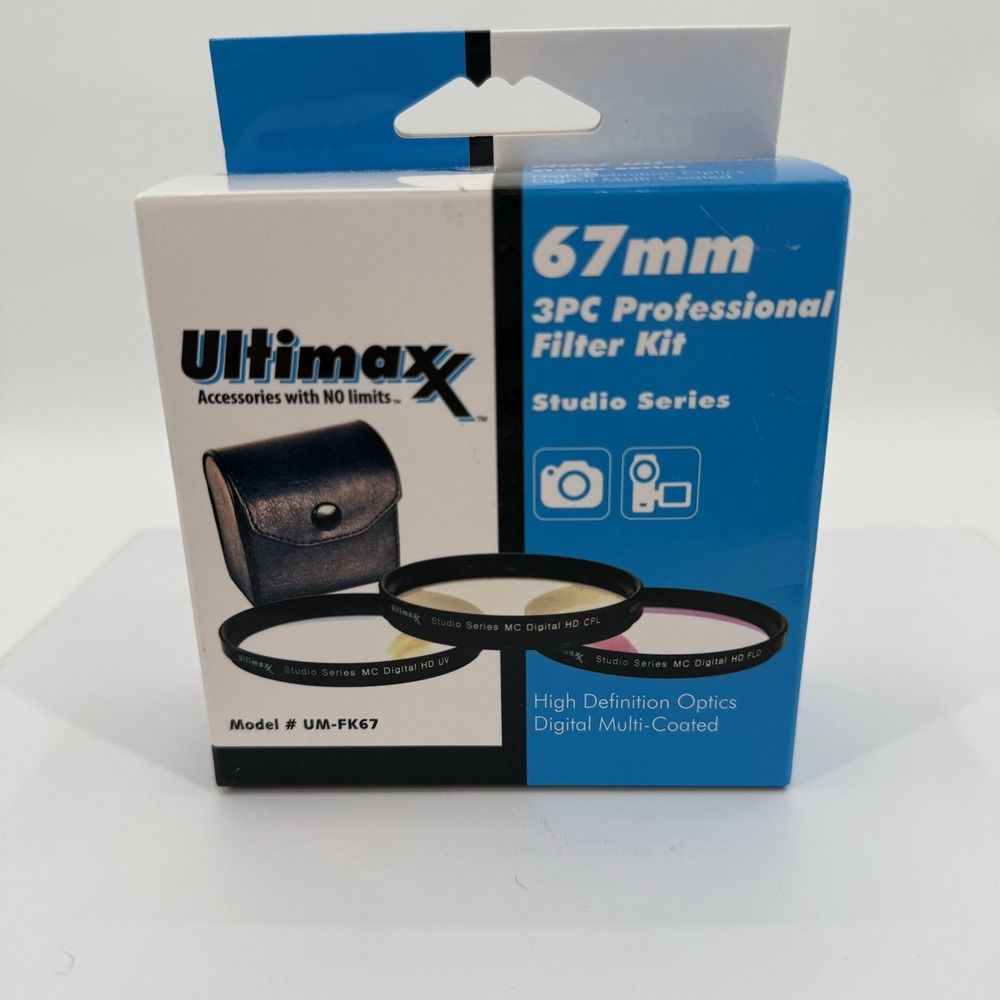 Ultimaxx 58MM 3PC HD Professional Filter Kit Studio Series‎ Open Box